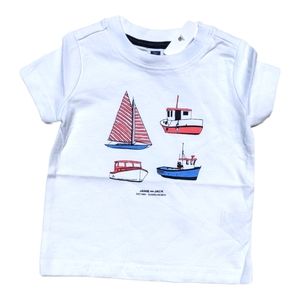 Janie and Jack Boys 3-6m Boats Sailing Graphic T-shirt